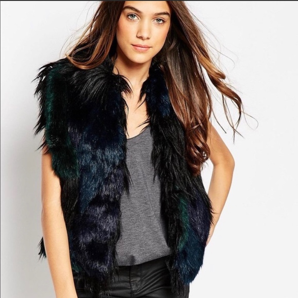 Blank NYC faux fur vest - women’s medium